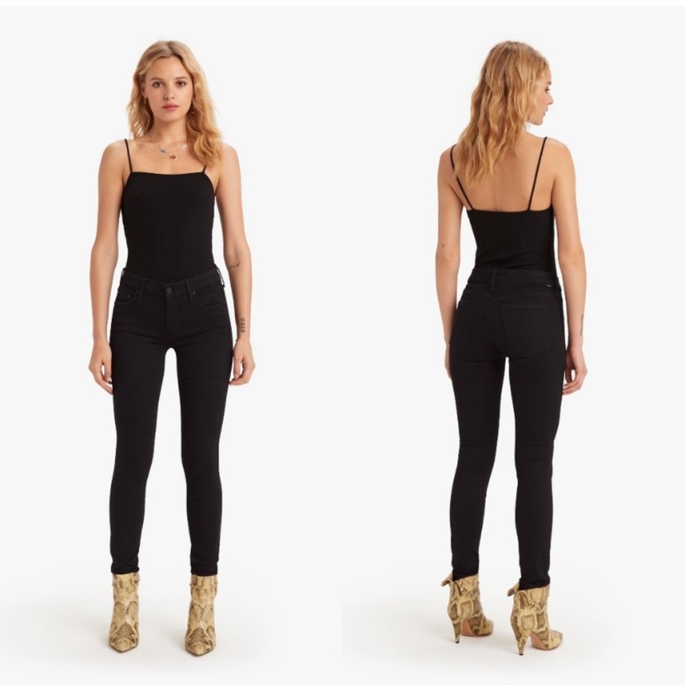Mother Denim LOOKER Not Guilty Black Jeans 26